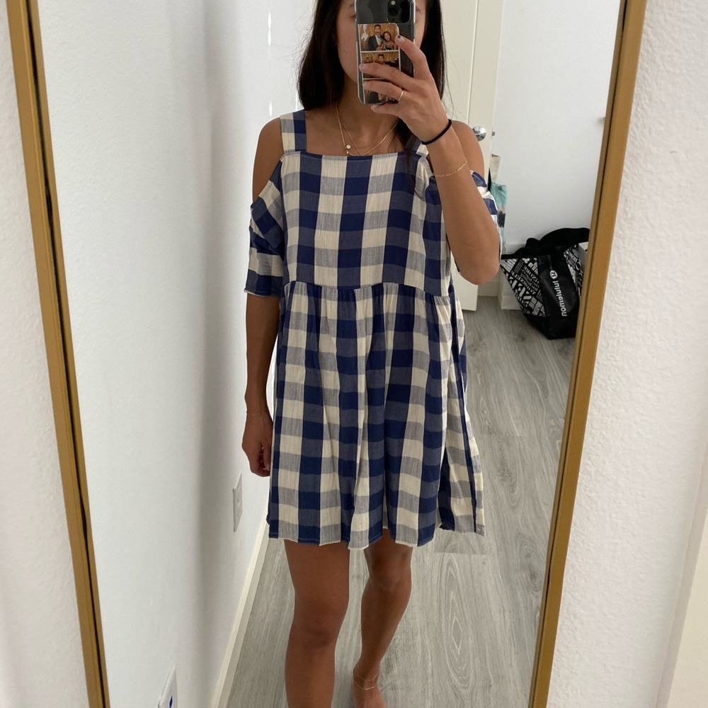 TOP SHOP COLD SHOULDER DRESS PETITE